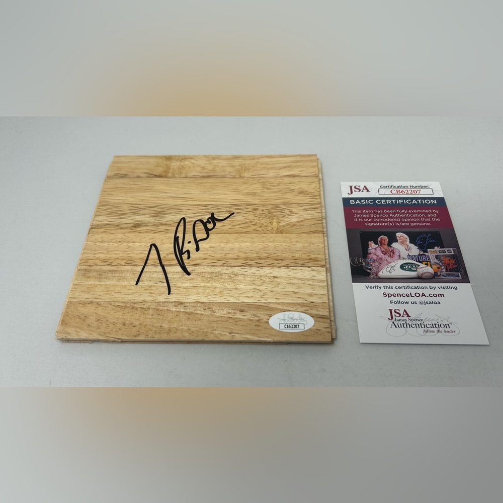 Doc Rivers signed 6x6 Floor Milwaukee Bucks New York Knicks Marquette‎ JSA COA